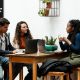 Postgraduate students socialising