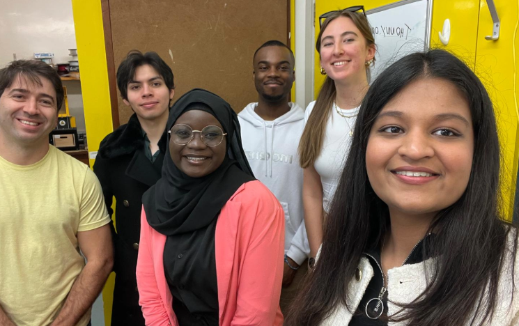 Lottie Brooks with her student consultancy team